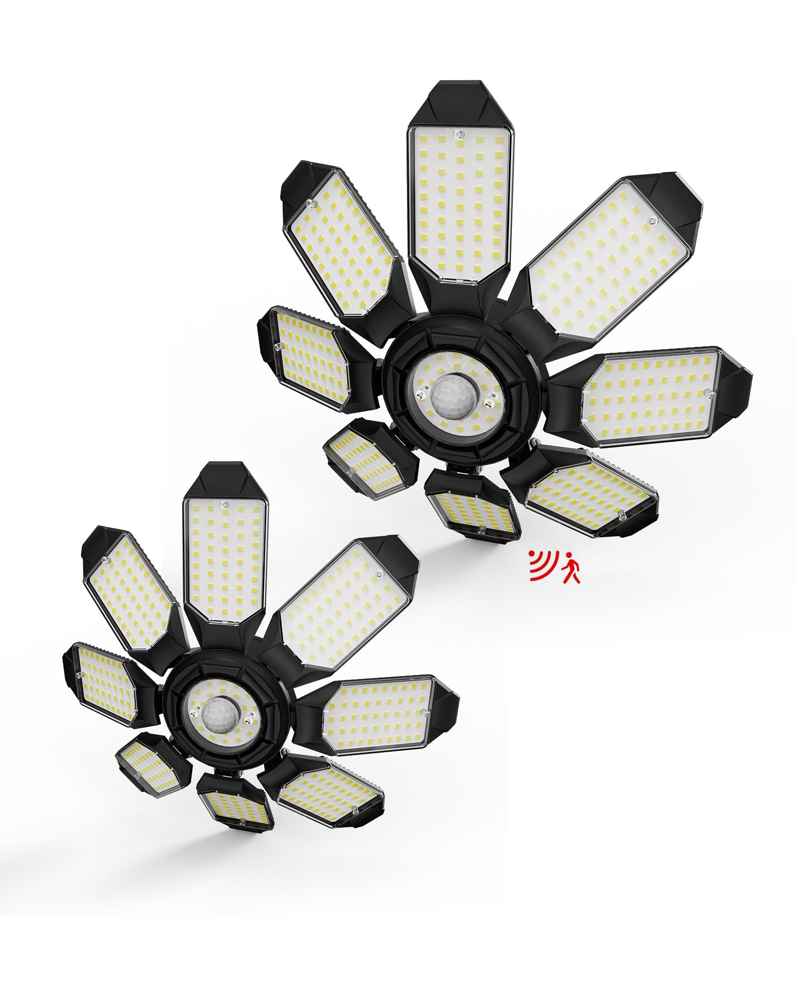Motion Sensor Garage Light 250W Motion Sensor Light Indoor Deformable Garage Lights Ceiling LED 25000LM Super Bright Motion