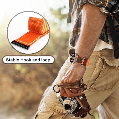Miniatura 9 de Correa de nailon resistente compatible con Apple Watch Ultra Band de 1.929 in 1.772 in 1.732 in 1.654 in, correa de repuesto suave deportiva