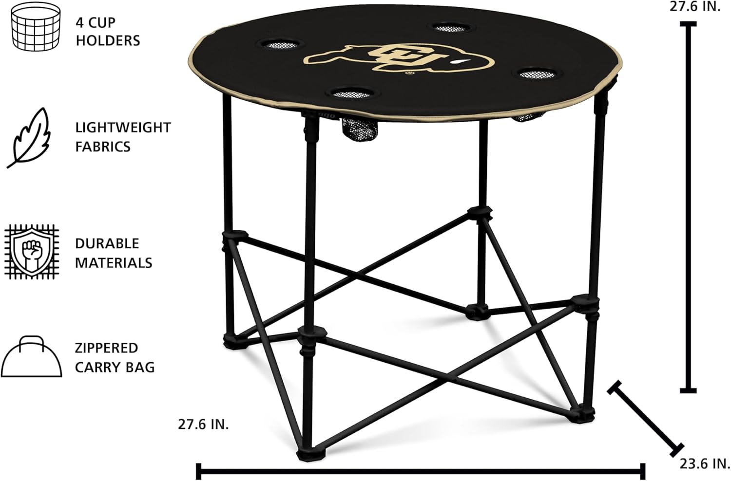 Logo Brands NCAA Unisex-Adult 31 - Round Table
