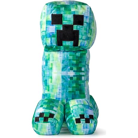 Minecraft Charged Creeper Purring Sounds Plush Cat Neck Pillow