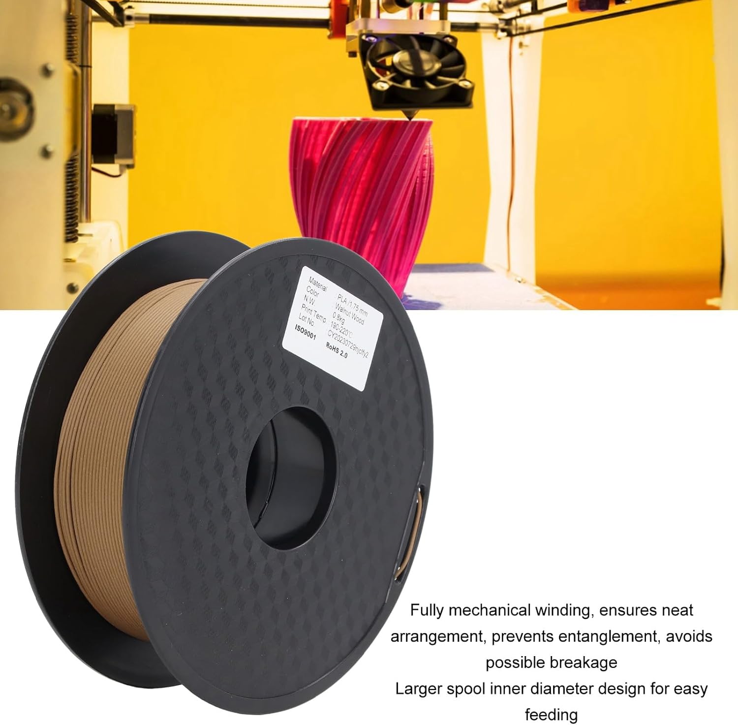 3D Wood Print Filament Walnut Wood PLA Bundle 3D Printer Consumables for Crafting Enthusiasts