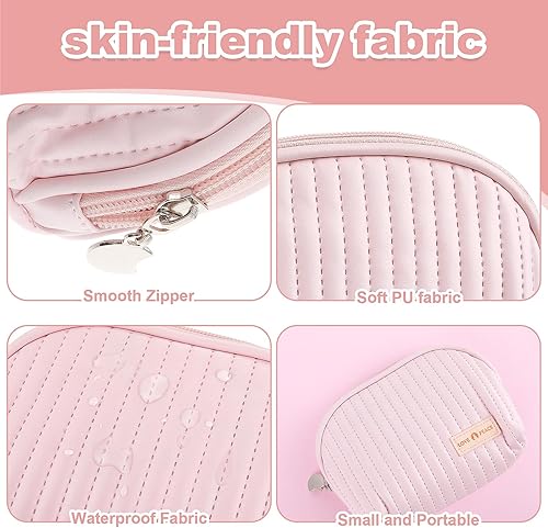 Miniatura 4 de Bolsa de cuero suave, bolsa de almacenamiento de servilletas sanitarias, organizador de almohadilla menstrual portátil, bonita bolsa de maquillaje,