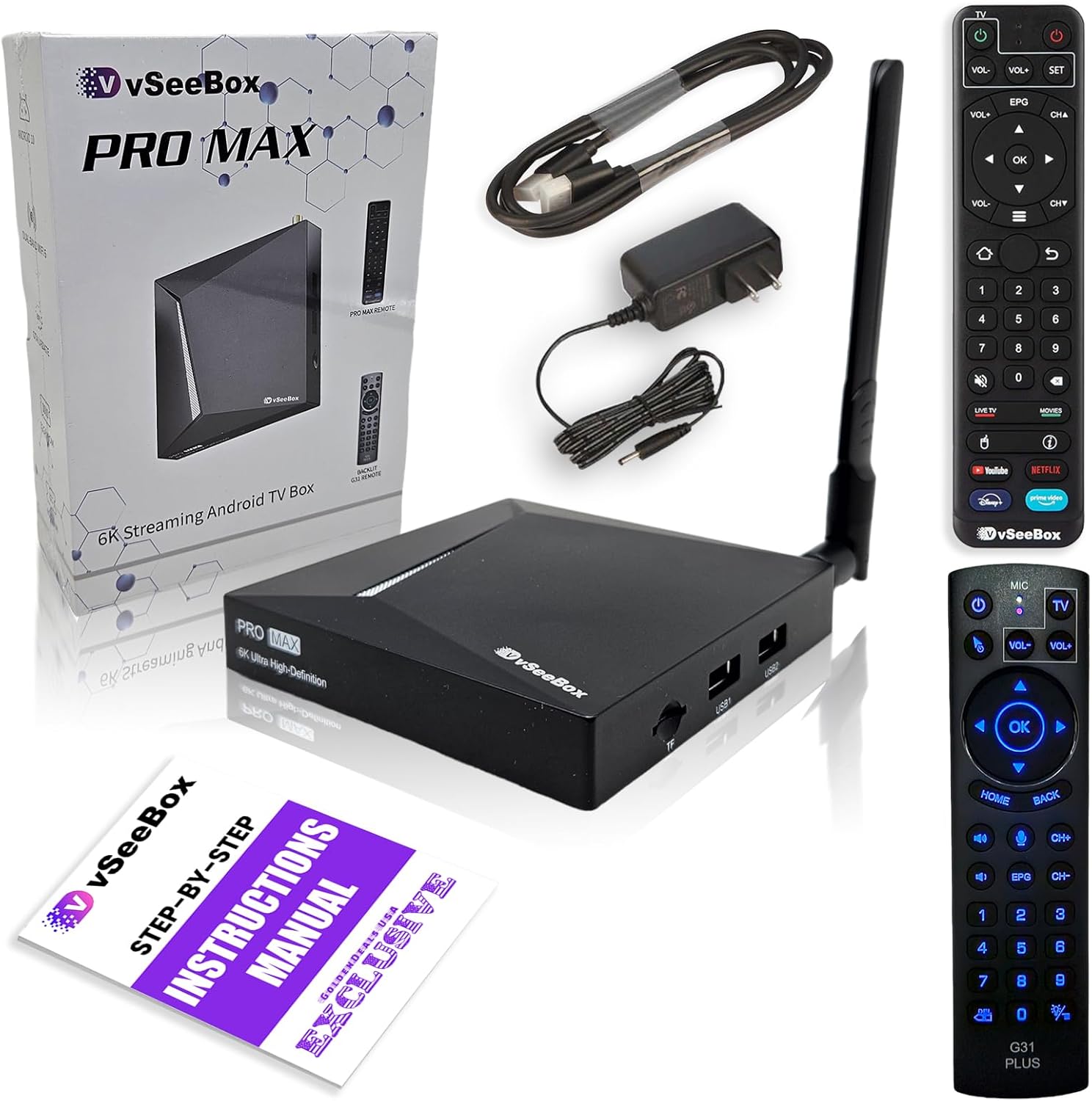 2024 Latest vSeeBox Pro Max 6k with Remote Control