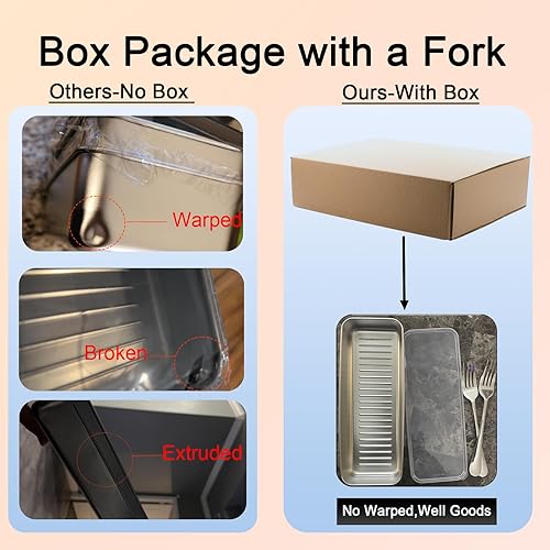 Miniatura 8 de Recipiente de tocino para refrigerador, bacon Keeper 304 de acero inoxidable hermético, recipientes de almacenamiento de carne de delicatessen para