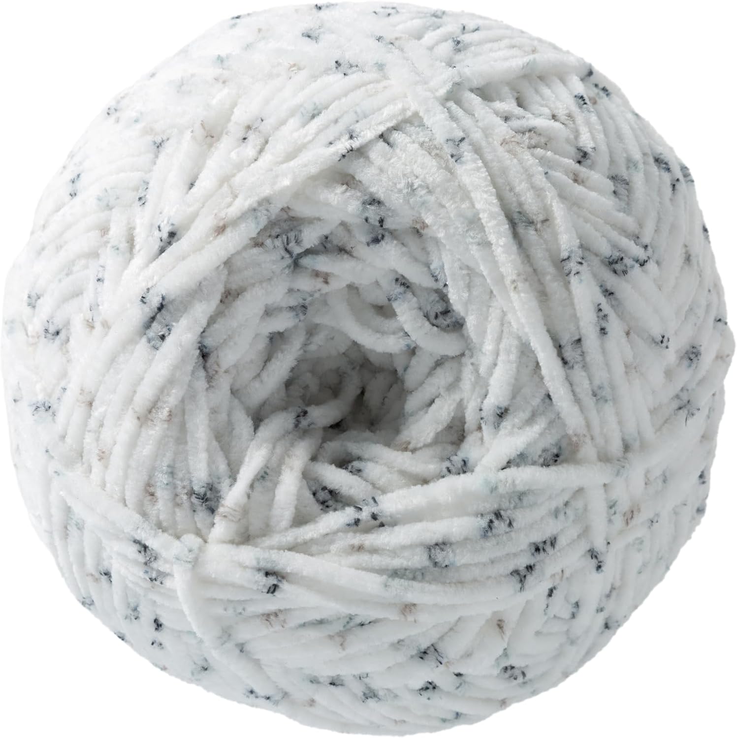 Loops & Threads Skinny Chenille Multi Yarn - Yarn for Knitting, Crochet, Weaving, and Arts & Crafts - Panda Multi, Polyester, 7.7 oz