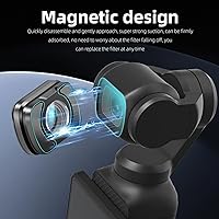 Vista 6 de REYGEAK Lente gran angular OSMO Pocket 3, lente gran angular multicapa para DJI Pocket 3 Accesorios Protección Acción Cámara Lente