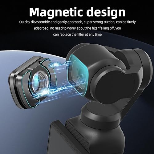 Miniatura 6 de REYGEAK Lente gran angular OSMO Pocket 3, lente gran angular multicapa para DJI Pocket 3 Accesorios Protección Acción Cámara Lente