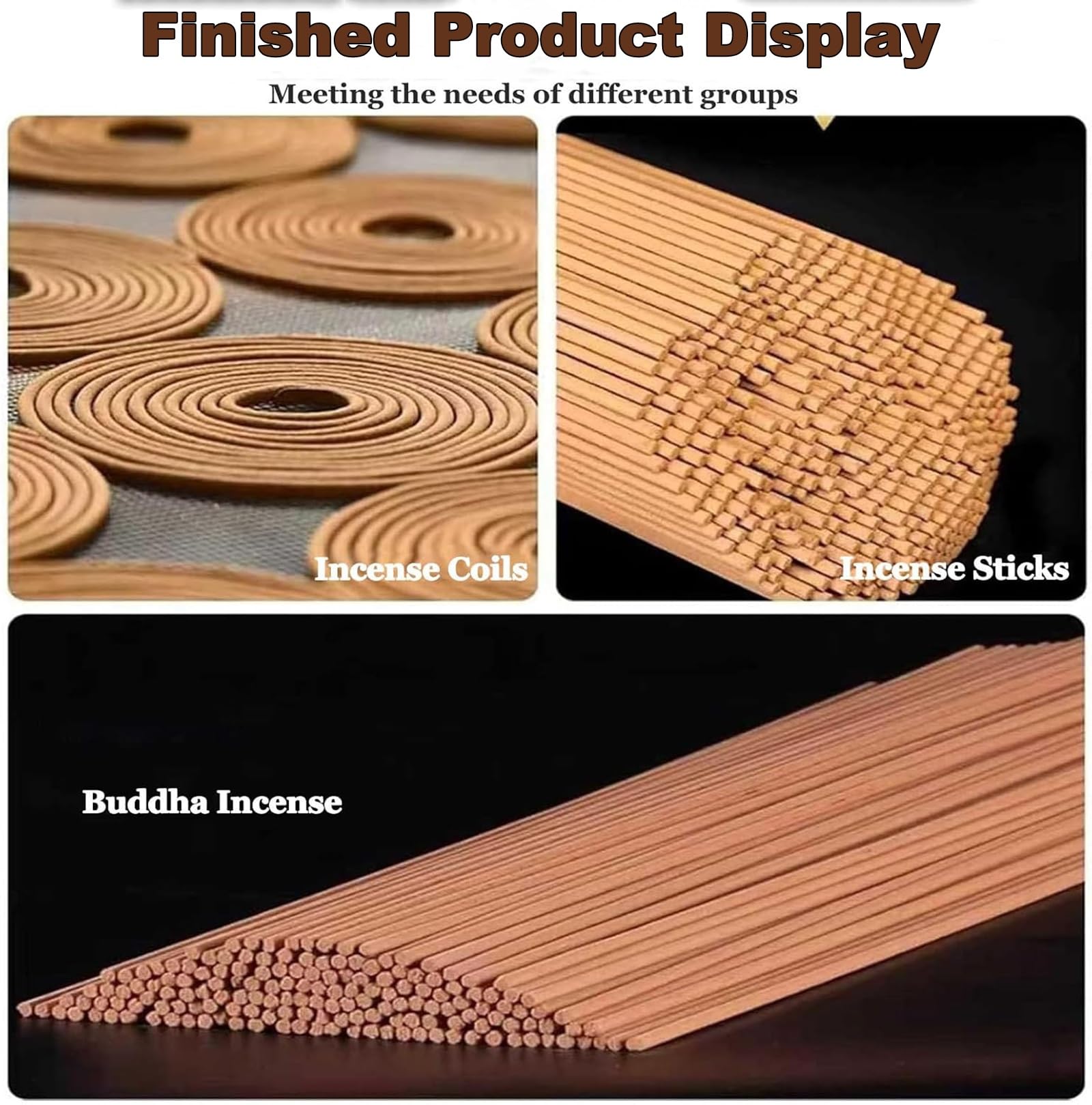 Ręczny kadzidło Stick Maker z 3 formami, DIY Press do olejków eterycznych, ergonomiczne narzędzie dźwigni dla rzemieślników, Rdzawo-odporna na wytłaczarkę 2-3 mm