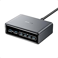 Anker Caricatore USB C Prime, stazione di ricarica da scrivania GaN a 6 porte da 200W