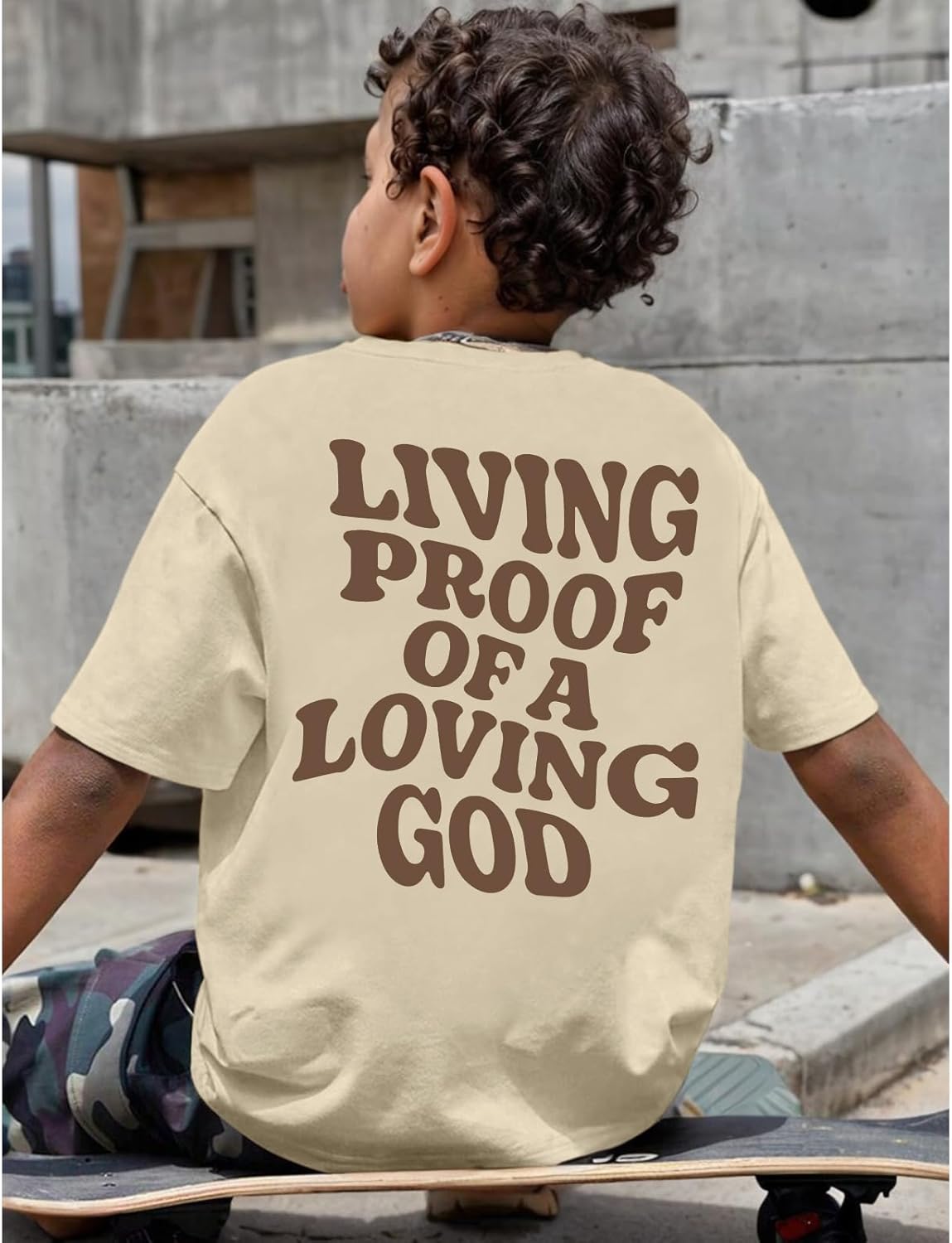 KEEVICI Boys Christian Graphic Tees Cross Jesus God Religious Shirts for Kids Faith Bible Verse Cotton Inspirational T Shirt - Image 2