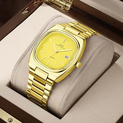 IBSO Men's Luxury Business Watch Waterproof Stainless Steel Men Casual Quartz Wrist Watches