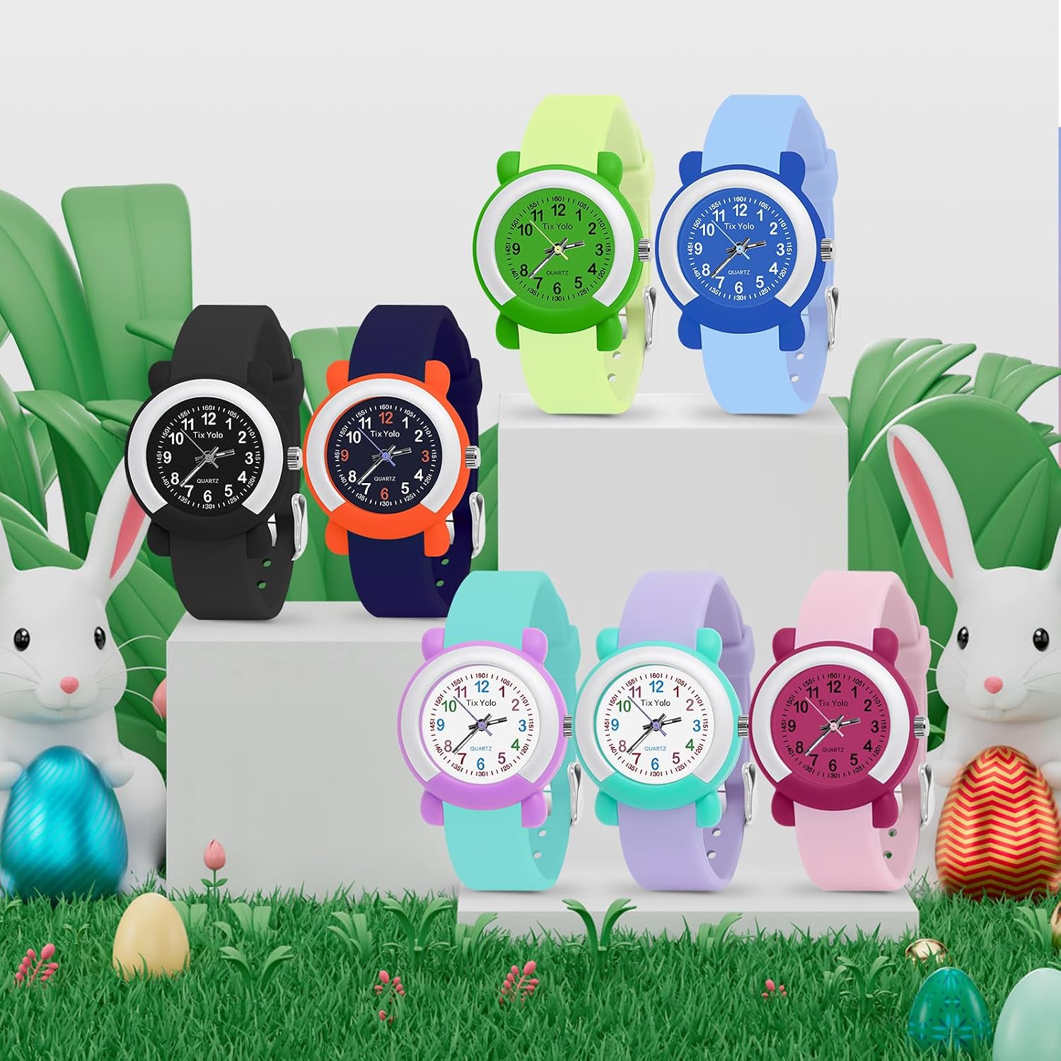 Kids Watch for Girls Boys,50M Waterproof Accurate Timekeeping Children Learning Time Easy to Read Student Sports Outdoor Analog Watches for Kids Toddlers Ages 3-8