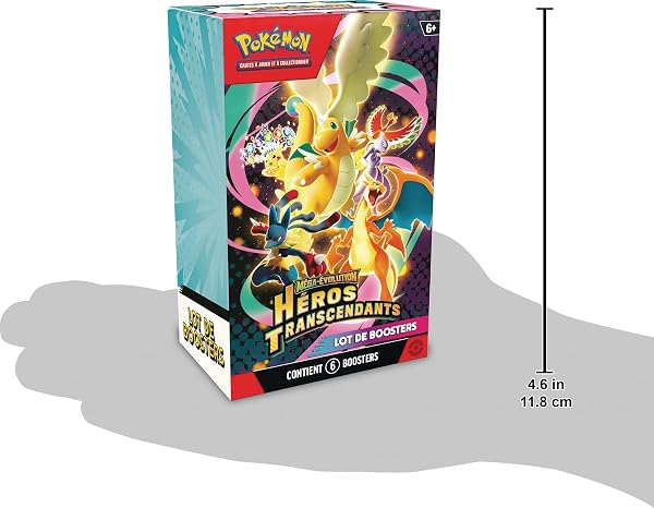 Pokémon : Lot de boosters Méga-Évolution – Héros Transcendants (6 boosters) - 4
