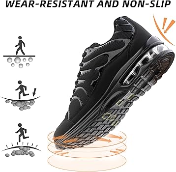 Zapatillas Deporte Hombre Zapatillas Deportivas Mujer Aire Zapatillas Running Ligero Zapatillas de Correr Gimnasio Transpirables Sneakers Fitness Negro EU 36-48 Azul3