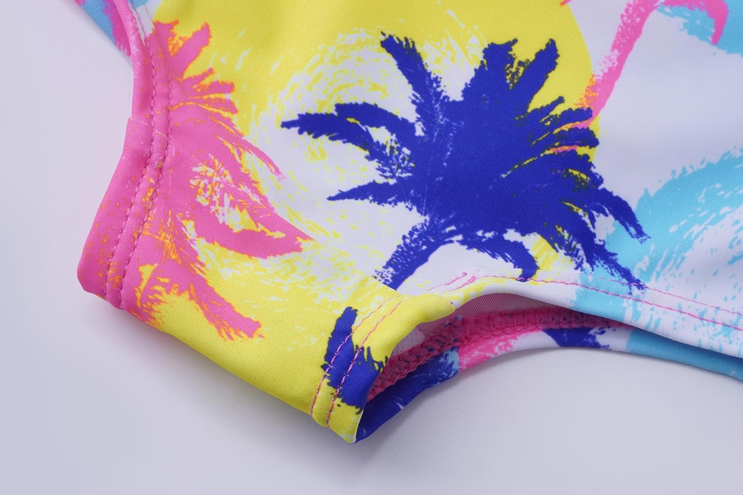 Akokvlar Girl One Piece Swimsuit with Skirt Bathing Suit Swimwear 3-16Y - Image 7