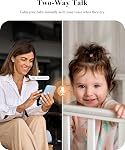 WUUK Baby Monitor, 4MP Camera, 5.5" FHD Screen, AI Face Covered & Rollover Detection, Sound/Motion Alerts, Night Vision, 3000ft Range, Lullaby, 2-Way Audio, Dual-Band WiFi (2.4/5GHz)
