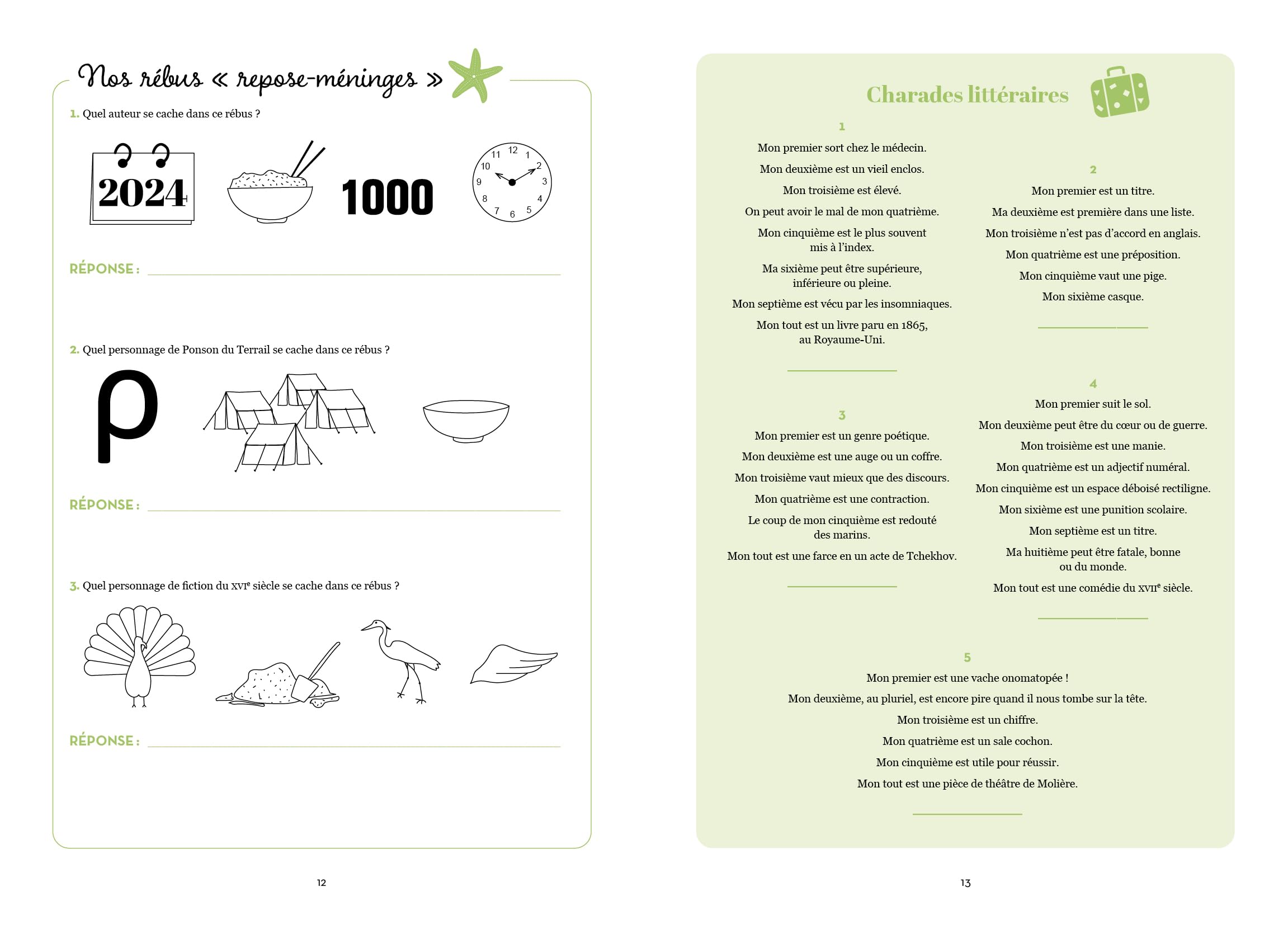 Cahier de jeux culture générale
