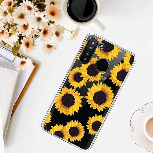 Miniatura 6 de Funda para Galaxy A21, Samsung A21 para niñas y mujeres, a prueba de golpes, transparente, suave, flexible, TPU delgada, funda protectora para
