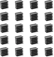 Kit com 20 Mini Dissipadores Calor 9X9X5Mm, Fita Adesiva Térmica Condutora, Dissipador de Calor de Alumínio Resfriamento de Vrm, Gpu, Driver de Passo, Mosfet e Reguladores de Vram, Preto