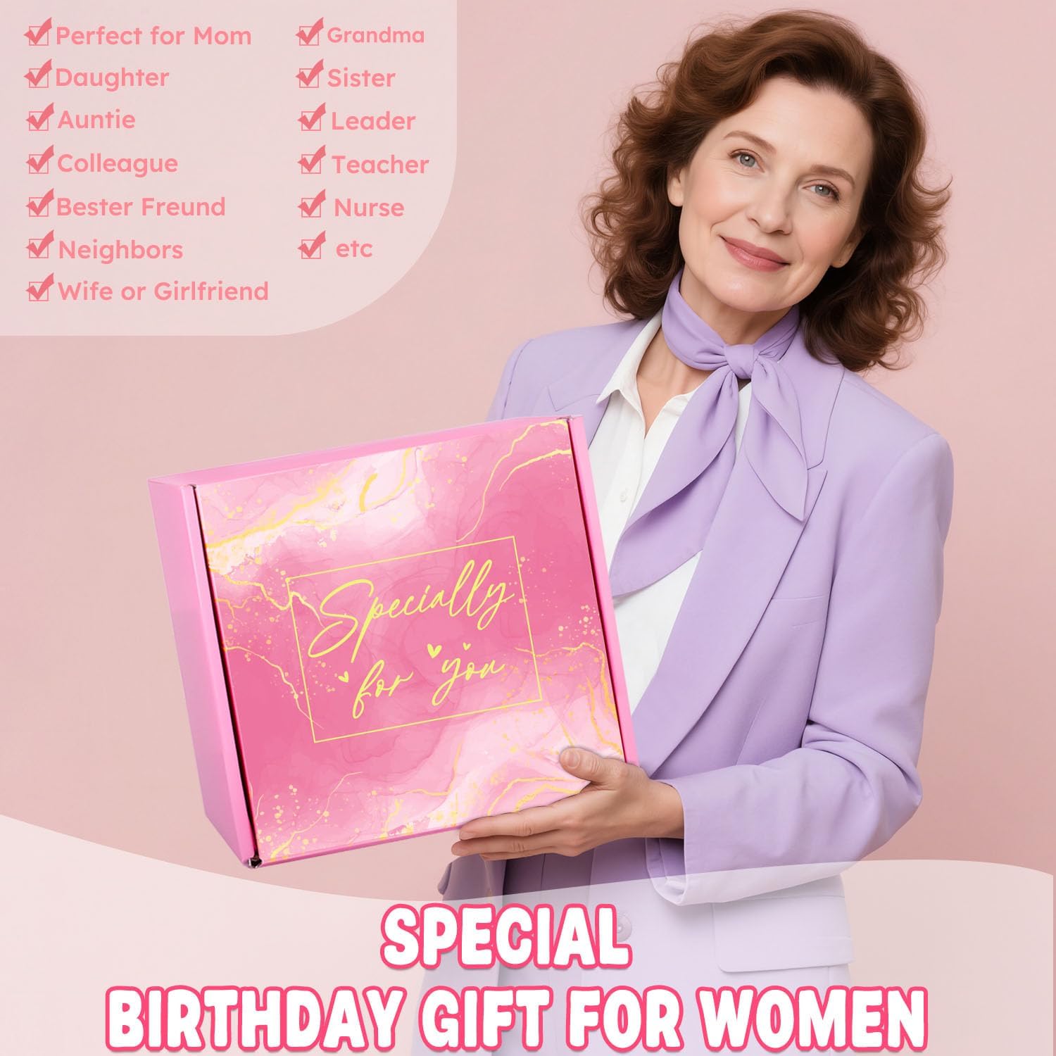 50th Birthday Gifts for Her, 50th Birthday Gifts for Women Self Care Relaxing Spa Basket Fabulous 50 Year Old Birthday Gift for Her 50 Year Old Gift Presents Ideas for Mom Wife Sister Friend Coworker - Image 2