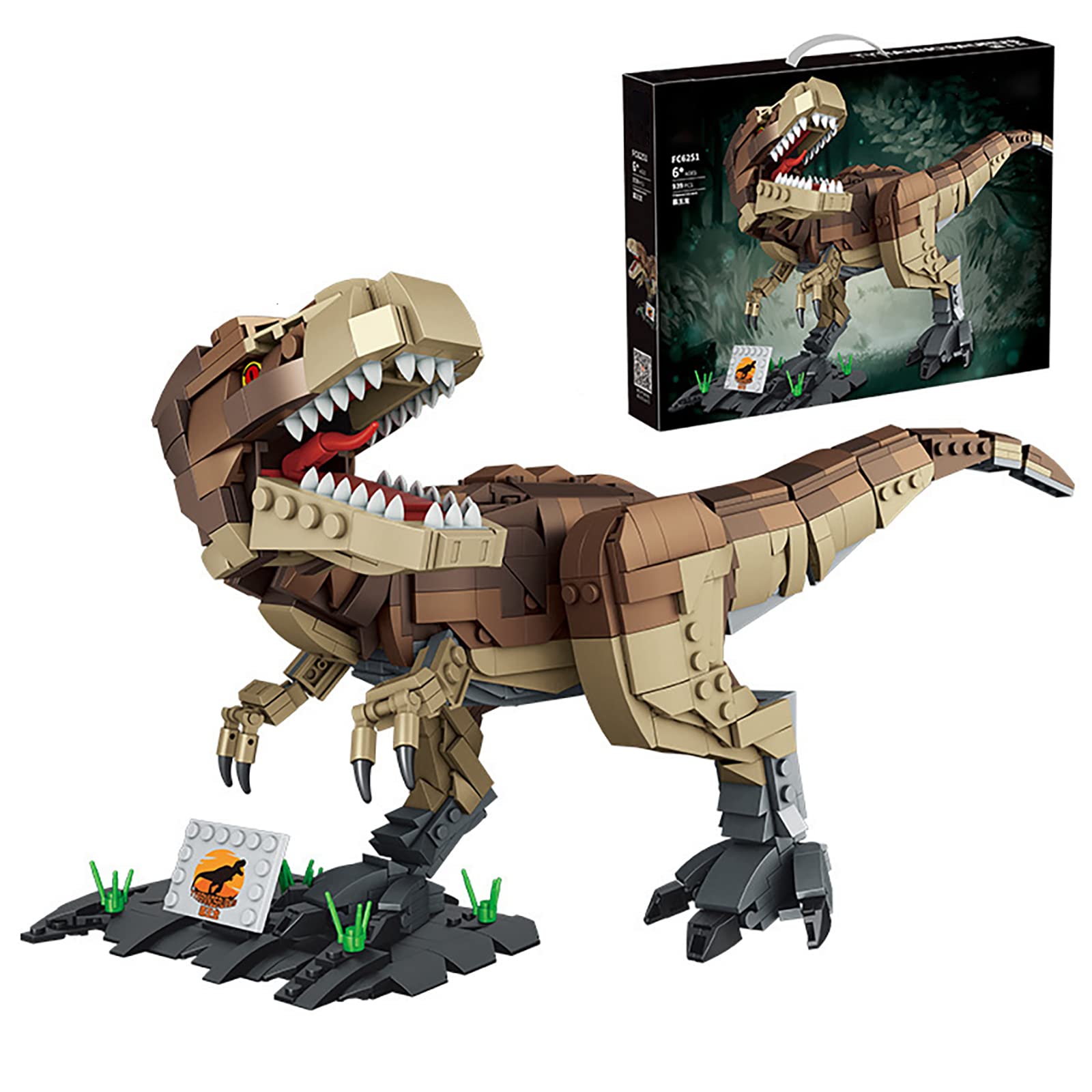 Amazon.com: MOCREAR Dinosaur Toys Building Kit,Tyrannosaurus Rex