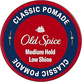 Old Spice Classic Pomade for Men, Medium Hold, Low Shine, Men's Hair Styling, 2.22 Oz