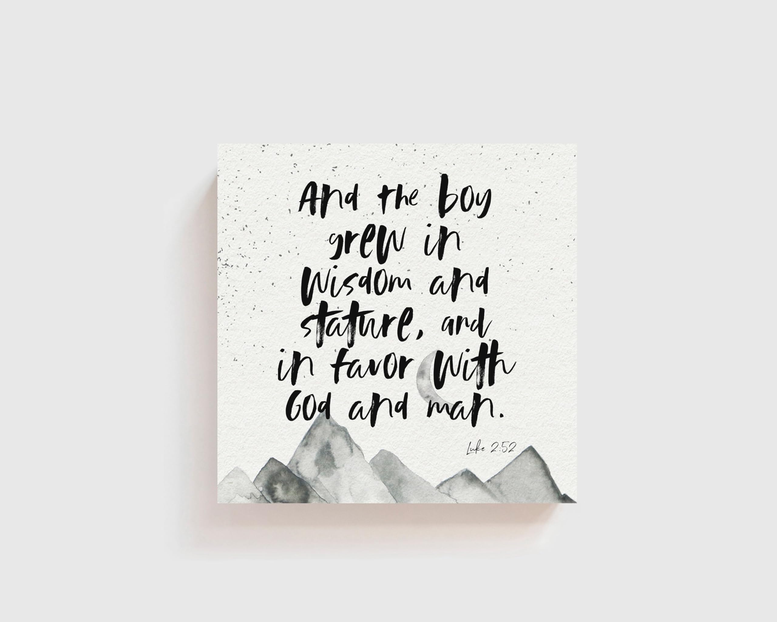 Amazon.com: Luke 2:52, And The Boy Grew In Wisdom And Stature, In