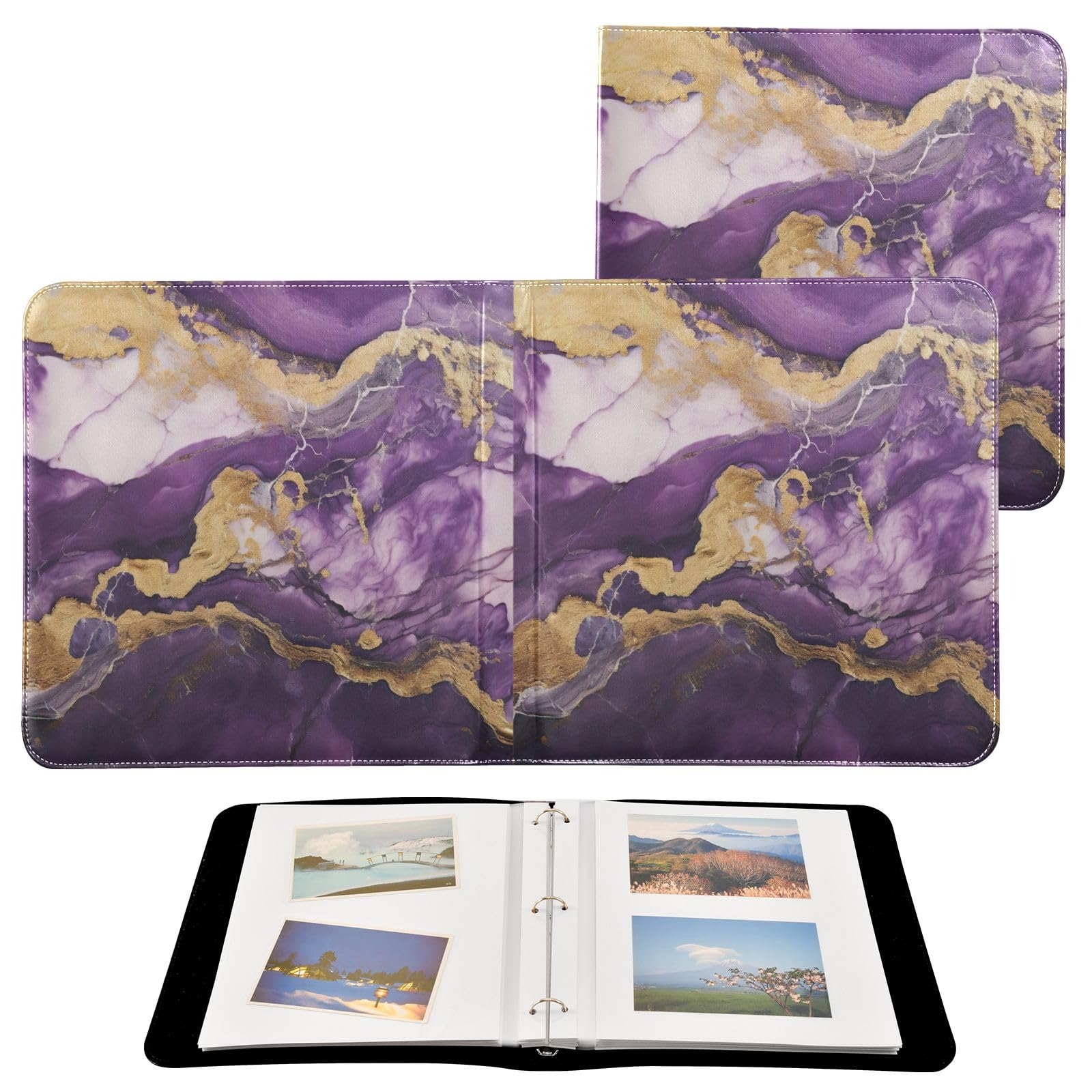 Album photo marbre violet universel livre photo 20 pages