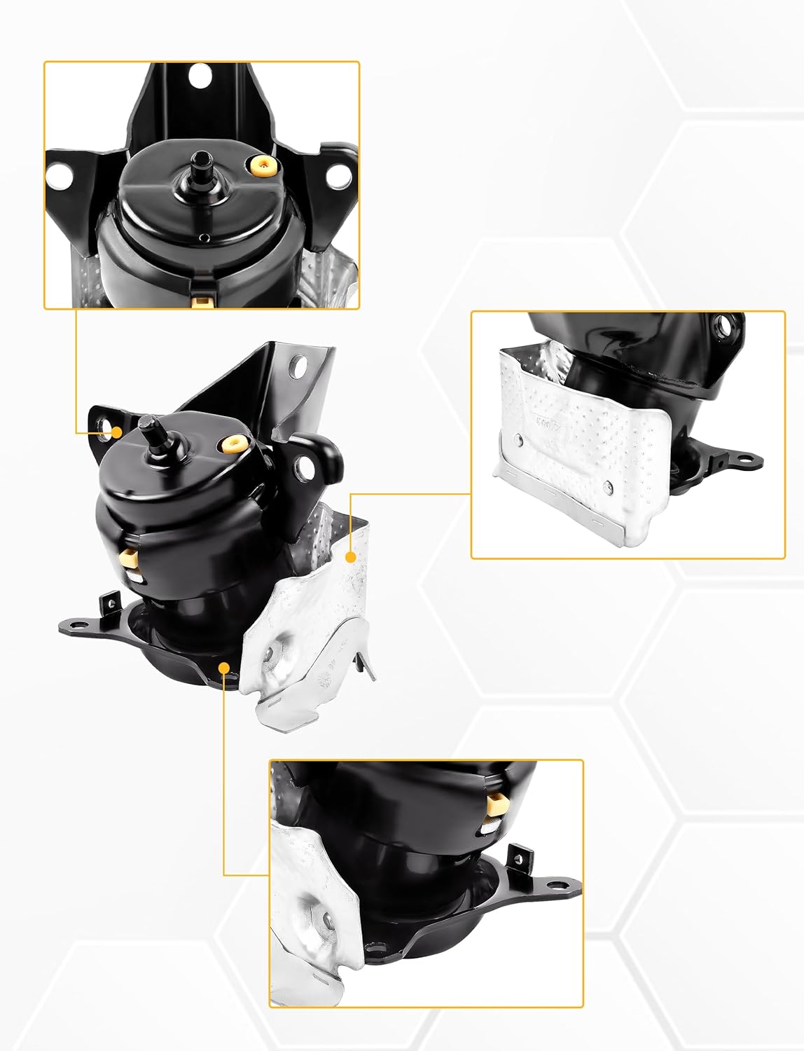 84175583 Front Left Driver Side Engine Motor Mounts Compatible with 2014-2018 Sliverado Sierra 1500 V8, 2015-2020 Escalade Suburban Tahoe, Yukon, Yukon XL