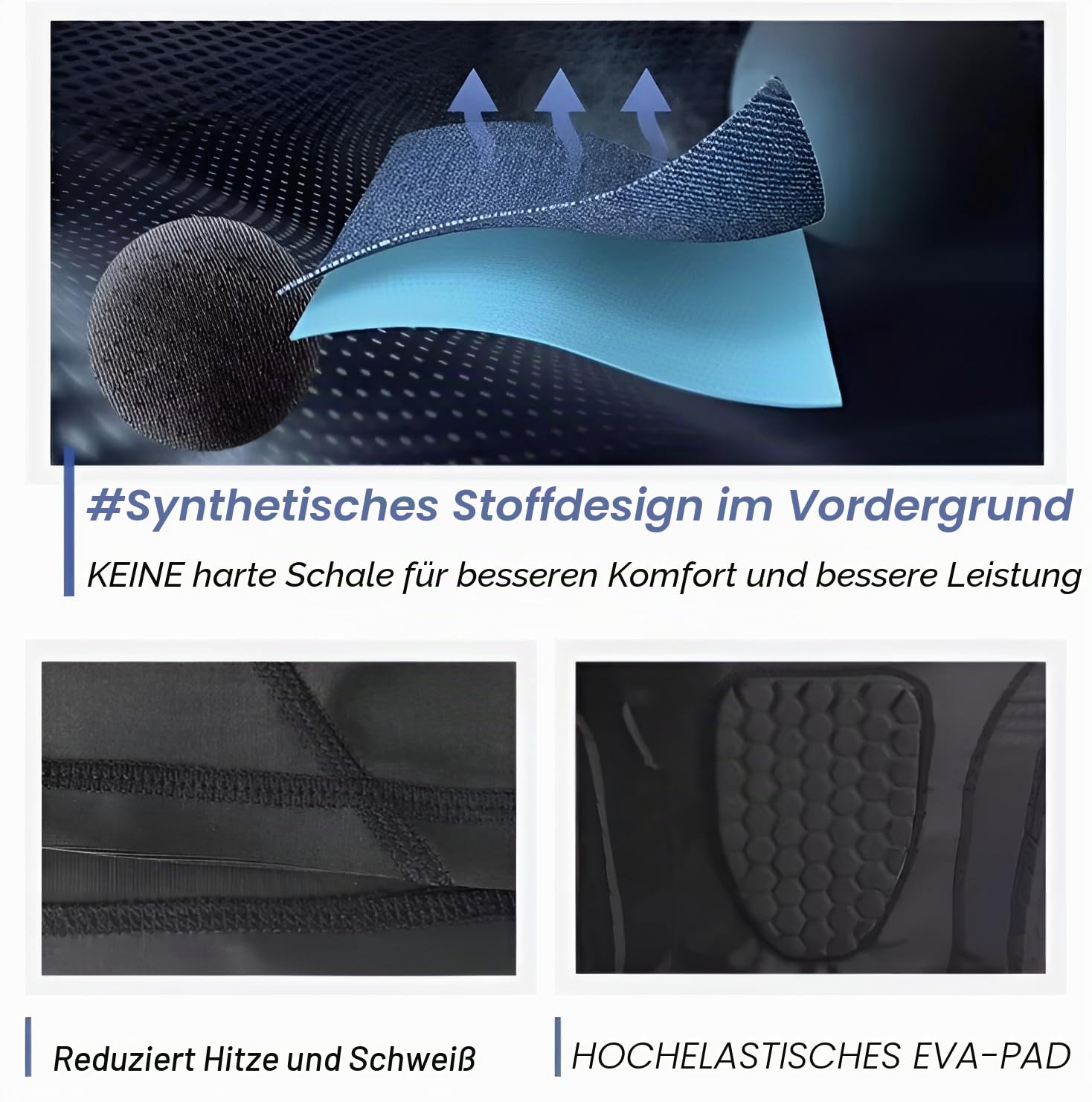 SOONHUA Gepolstertes Fußballtrikot für Herren, gerippt, stoßfest, Silikon, gepolsterte Weste, Shorts, Hose, Sportschutz, Zubehör, Basketball, Schutzausrüstung, Rugby-Tanktop