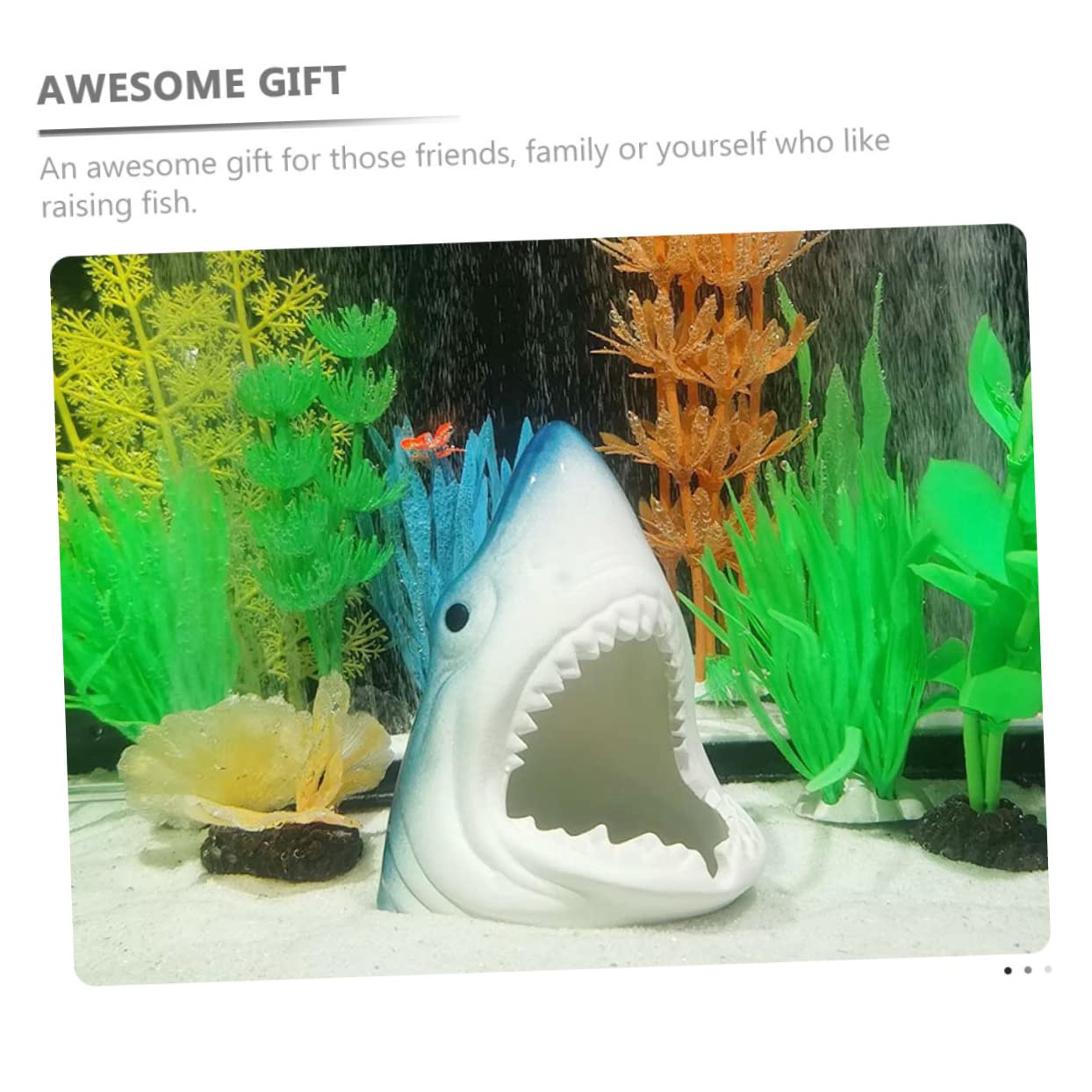 BESPORTBLE 2stücke Kerntyp Keramische Haifigur Für Aquariendekoration Design Für Fischtanks Und Aquarienlandschaften Für Fischliebhaber Und Unterwasserumgebungen