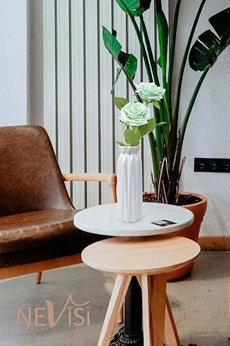 Miniatura 57 de Flores artificiales de rosa, rosa artificial, rosa falsa, rosa de seda, flores falsas de aspecto real con tallos para ramos de boda DIY, centros de