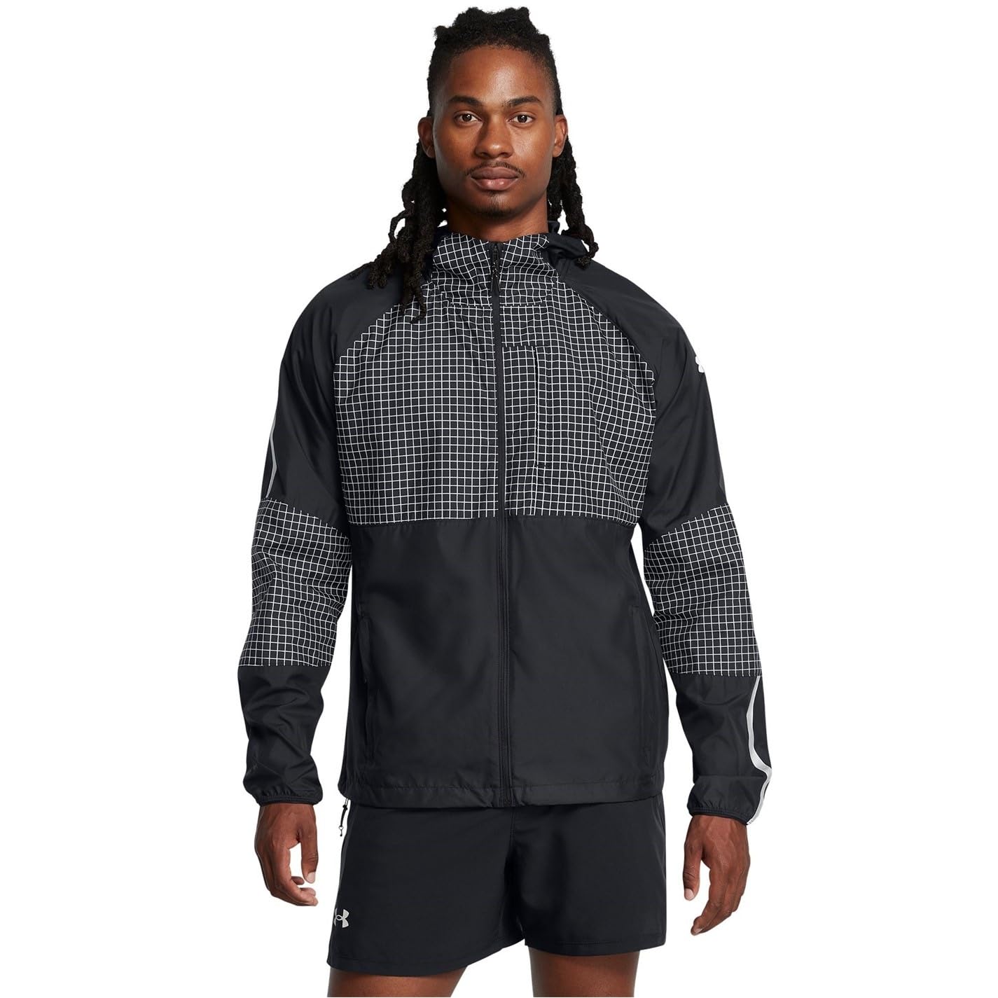Under Armour Herren Launch Elite Coldweather Jacket Laufbekleidung Laufjacke Black - Schwarz L