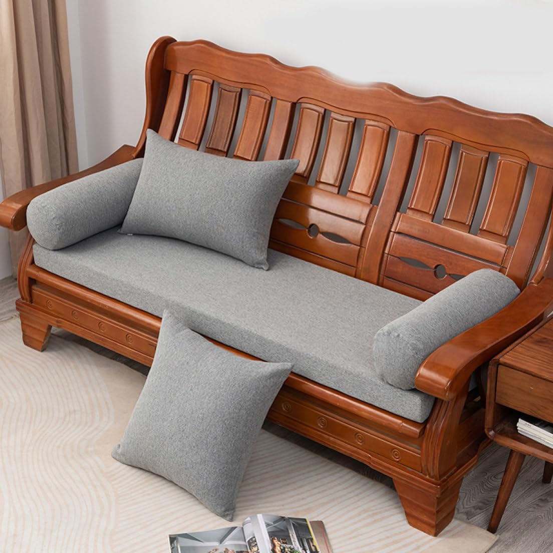 ｍｏｎｇｄｏｄｏ 長座布団クッション ベンチシートクッション 屋内/屋外ベンチクッション 屋内ダイニング シートクッション いす用