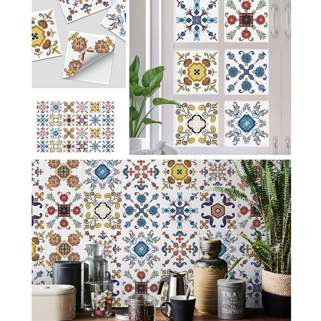 Amazon.co.jp: [LJKI] レンガ調タイル シール おしゃれ 北欧