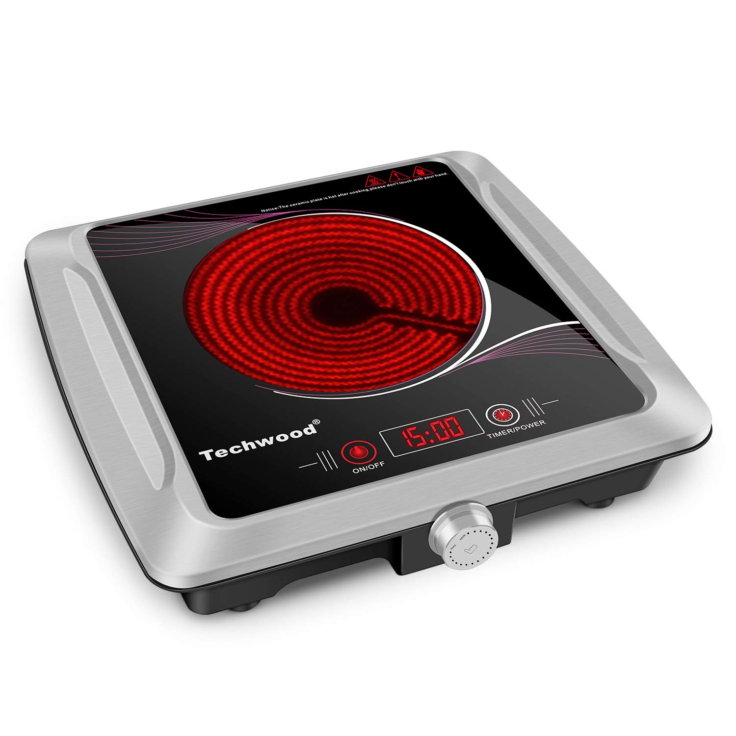 Techwood Es 3201c 2 Burner Electric Cooktop 1800 Watt Portable
