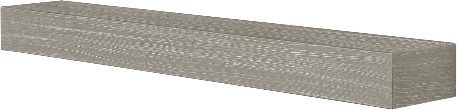 Pearl Mantels ARYB60NCG Non-Combustible Mantel Shelf, Graywash, 60" L x 9" D x 5" H