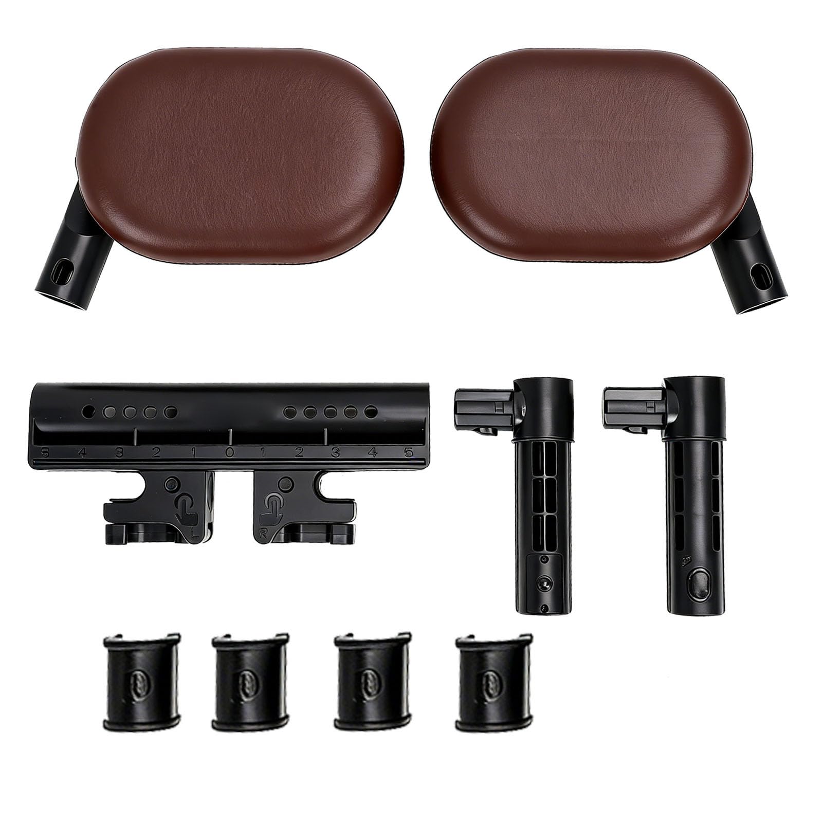 Cuscino Poggiatesta per Auto, Cuscino per Collo in Memory Foam con Supporto a 3 Punti, Viaggio Regolabile con Tessuto di Seta Ghiacciata Rinfrescante, Ideale per Veicoli con Sedili con Asta