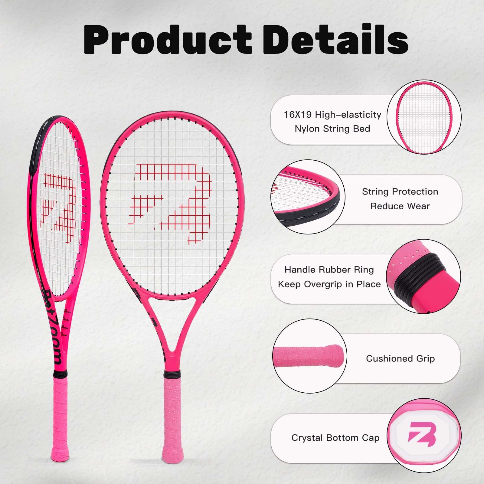 Raqueta de tenis para adultos principiantes