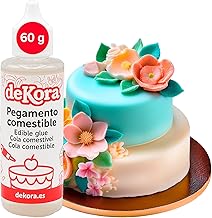 dekora - Edible Glue – Food Adhesive for Fondant, Cake and Cookie Decorations – Clear, Tasteless, Fast Drying – With Precise Dispensing – Ideal for Baking