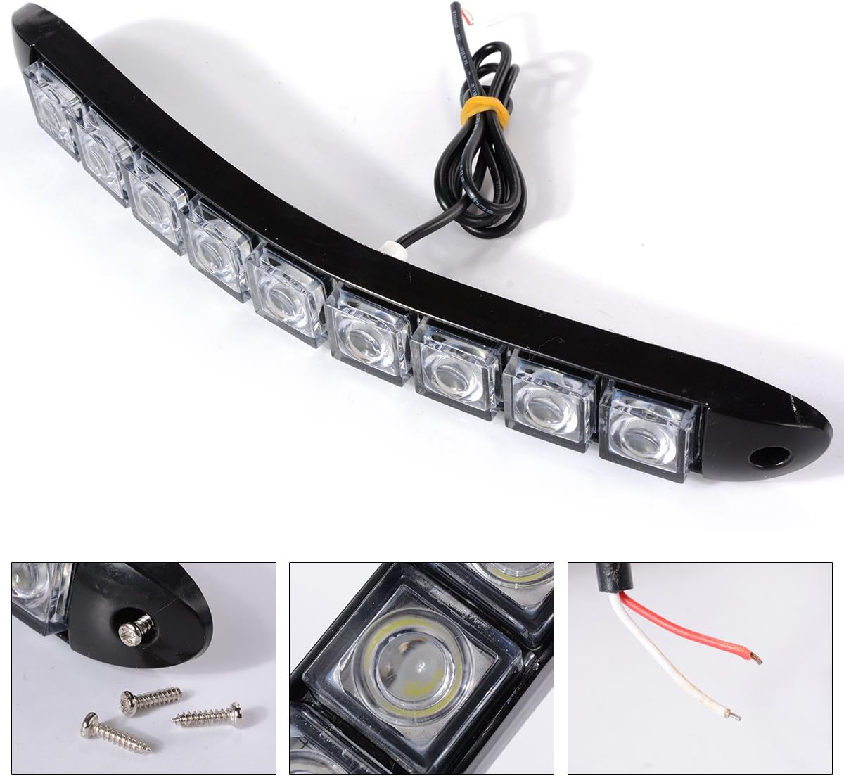 XCSOURCE 2x Car Vehicles 9LED Daytime Running Light DRL Kit Fog Lamp Day Driving Daylight