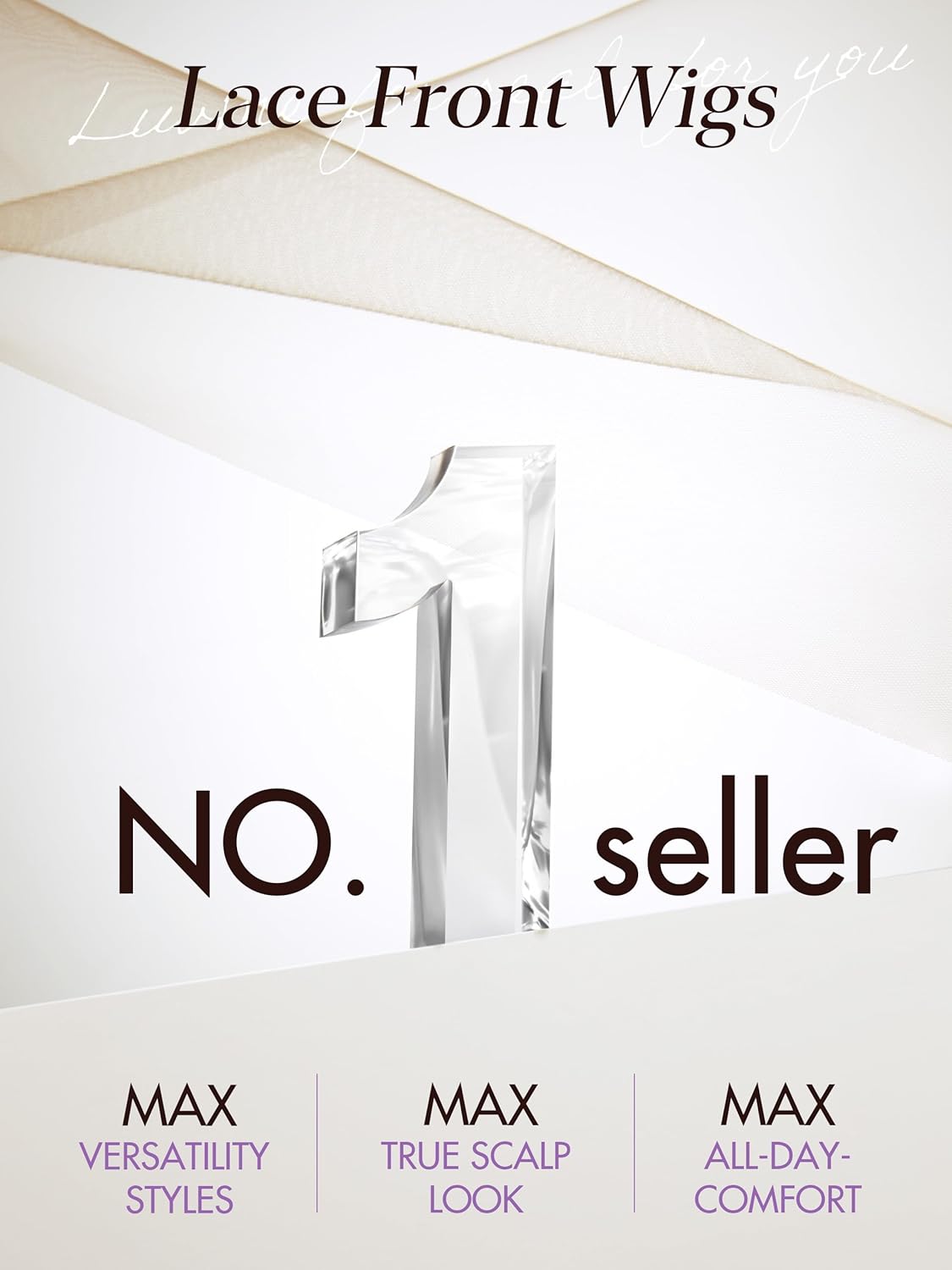 LUVME HAIR 13X4 Lace Wig NatureMAX™ PartingMax Lace 10 Inches Bob Wigs Lace Front Wigs Human Hair Pre Cut Plucked Flexi-Fit Drawstring Cap Lace Frontal Glueless 14 Inches Natural Black Color - Image 2