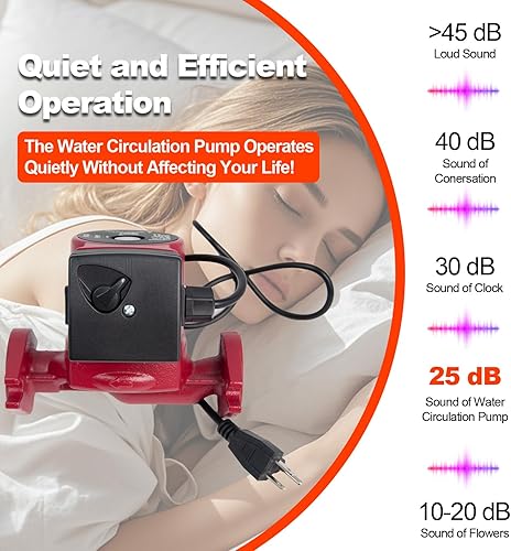 Miniatura 3 de UPS26-99FC 52722512 Bomba de circulación de agua 16HP - Compatible con radiante, hidrónico, calefacción de bobina de ventilador y sistemas solares