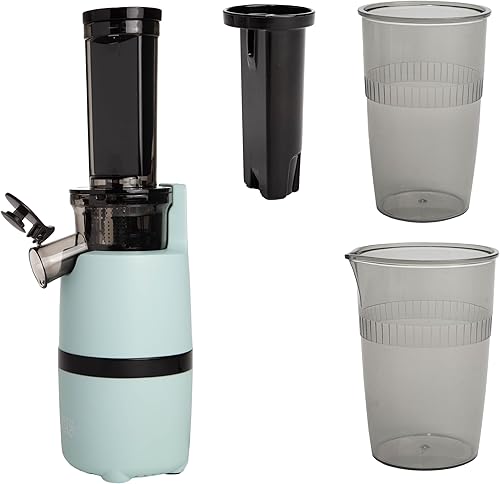 Tasty Exprimidor lento, exprimidor masticador compacto con separación de pulpa, rendimiento máximo de jugo para bebidas frescas y ricas en