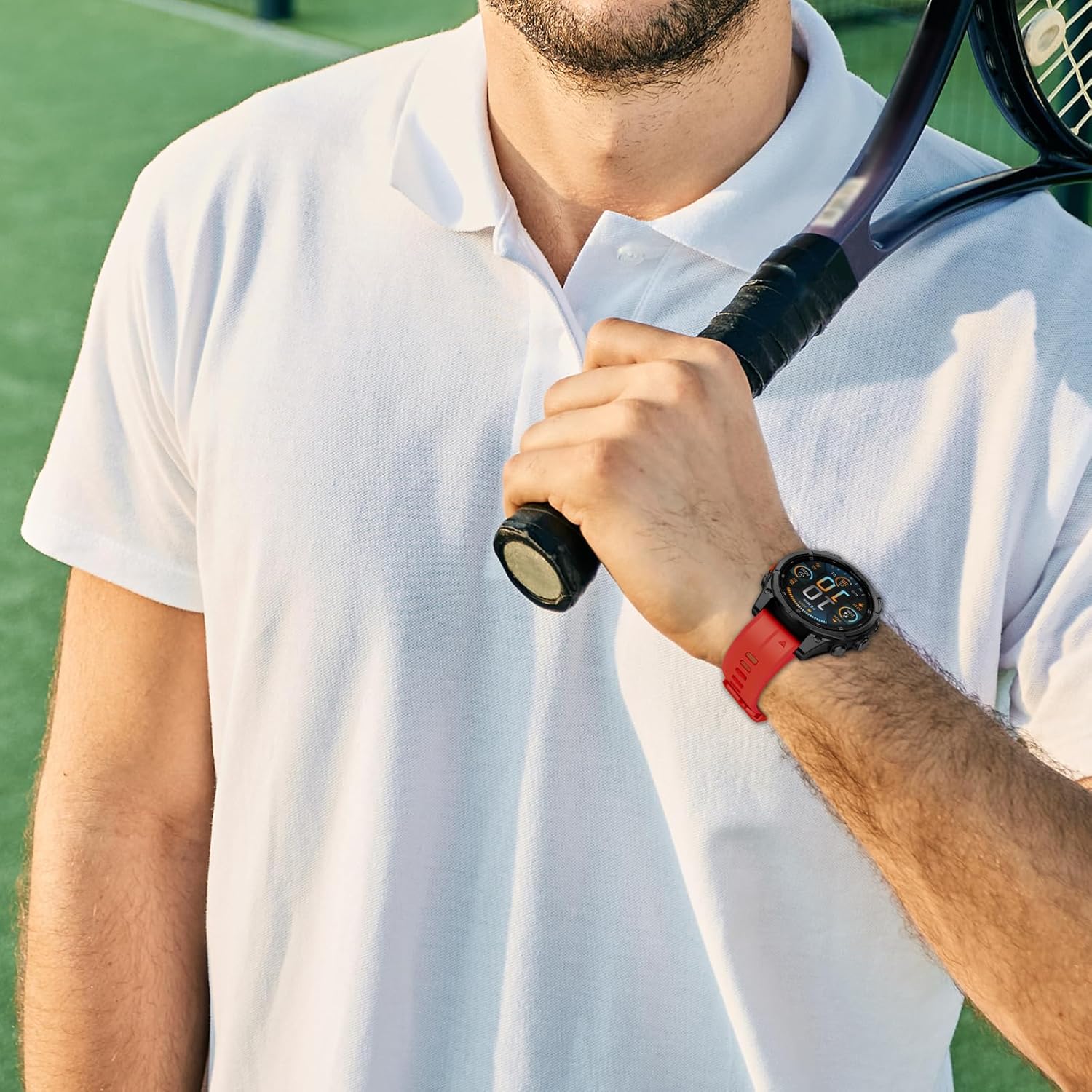 22mm Quickfit Watch Band Compatible with Fenix 8 Pro/tactix 8 AMOLED 47mm/Fenix E/7 Pro/7/6 Pro/6/5 Plus/5,Silicone Bands for Descent G2/G1 Solar/Forerunner 970/965/955/945/quatix 8 7 47mm - Image 5