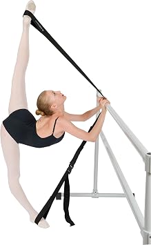 Si-Stretcher Stretching and Flexibility aid for Martial Artists, Dancers, Gymnasts, Cheerleaders, Physical Therapy, Yoga, Pilates & Athletes A Comfortable Stretching Band/Strap