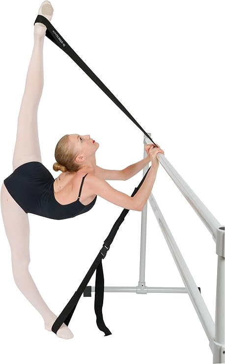 Si-Stretcher Stretching and Flexibility aid for Martial Artists, Dancers, Gymnasts, Cheerleaders, Physical Therapy, Yoga, Pilates & Athletes A Comfortable Stretching Band/Strap