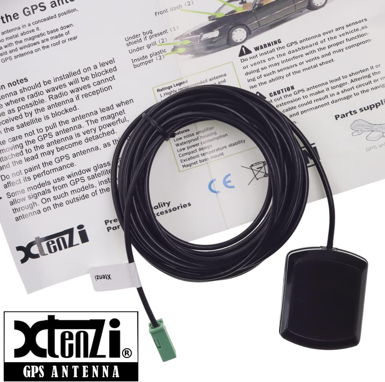 Xtenzi Active GPS Antenna Auto Car Stereo indash Radio Compatible with Pioneer Navigation Receiver – XT91830