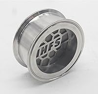 Vista 3 de HFS (R) Placa de filtro sinterizada de triple abrazadera de 4 pulgadas con filtro de acero inoxidable 304 de 1 micra