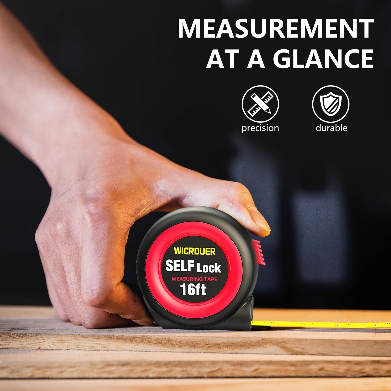 16FT Self-Locking Tape Measure - Precision & Durability -6